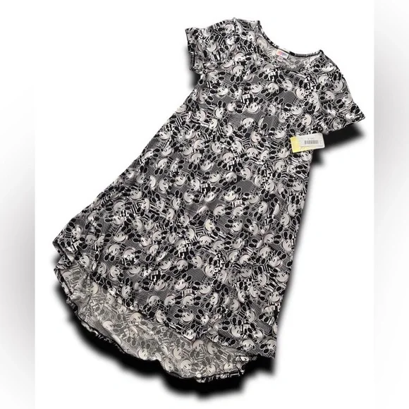 LuLaRoe Carly • High Low Hemline Swing Dress • Disney • Mickey Mouse - Picture 4 of 6